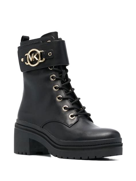 michael kors lace up combat boots|Michael Kors adjustable buckle boots.